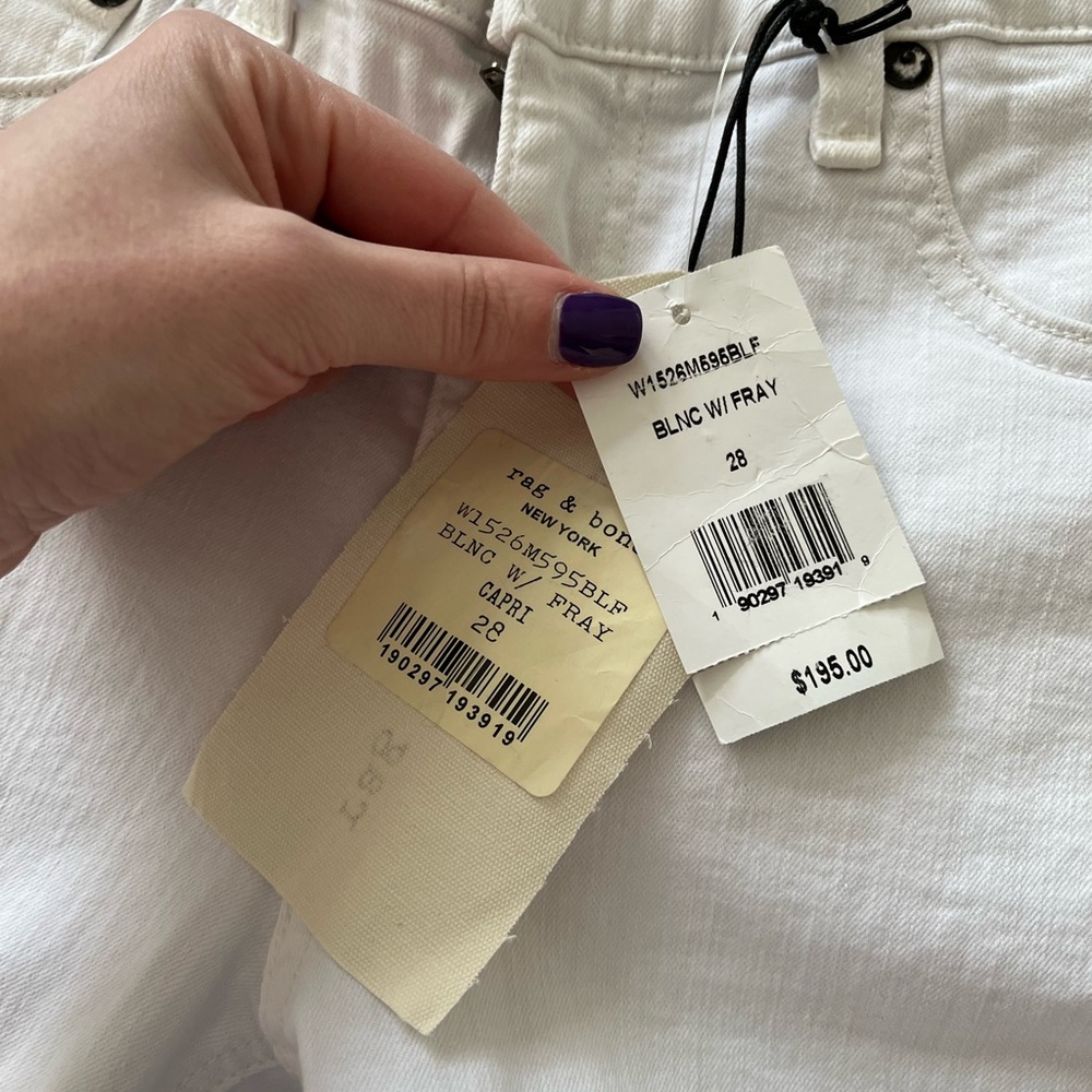 Rag & Bone Skinny Capri Jeans - size 28 - Picture 7 of 10